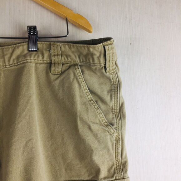CARHARTT Men's Khaki Hiking Outdoors Relaxed Fit Cotton Blend Cargo Shorts Sz 42 - Picture 3 of 11